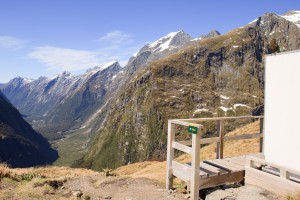 Loo with a view, Mackinnon Pass, Milford Track, Fiordland National Park